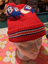 Vintage 70s 80s BP Adult Thick Beanie Cap Hat