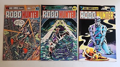 Eagle Comics Presents Robohunter #2, #3, & #5 VTG 1984