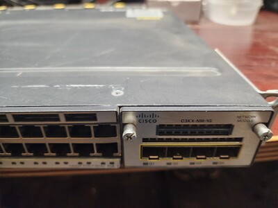 CISCO WS-C8750X-48PF-S 2289-10-1086 3750-X 2x 341-0354-02 1100W 48