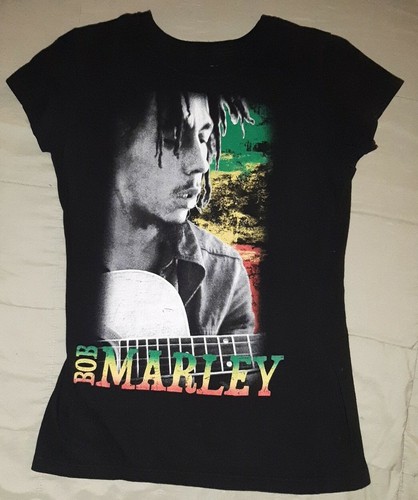 Bob Marley Marley brand Black Women's/teen T-Shirt Size X-Large XL 100% cotton
