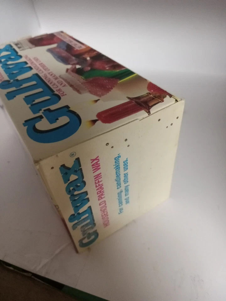 Vintage 1994 Unused 16 oz Box Gulfwax Household Paraffin Wax Canning Candles USA - Image 2 of 4