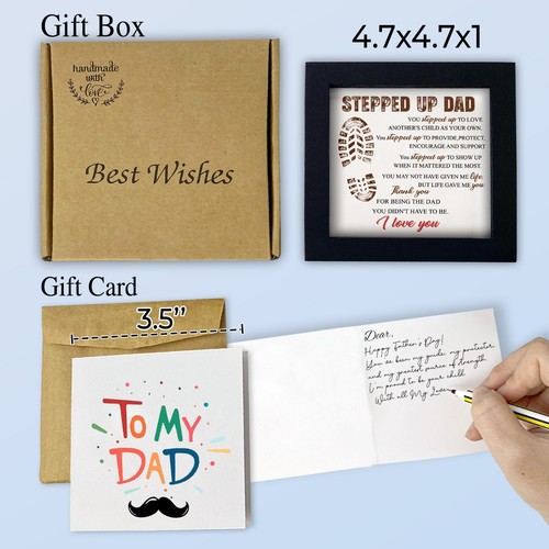 Stepped Up Dad Gifts Best Dad Ever Grandpa Christmas Fathers Day Gifts For Dad - Picture 3 of 8