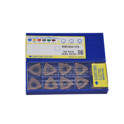 Sumitomo WCMT080412-FN ACZ330 CNC Carbide Inserts 10pcs/1box