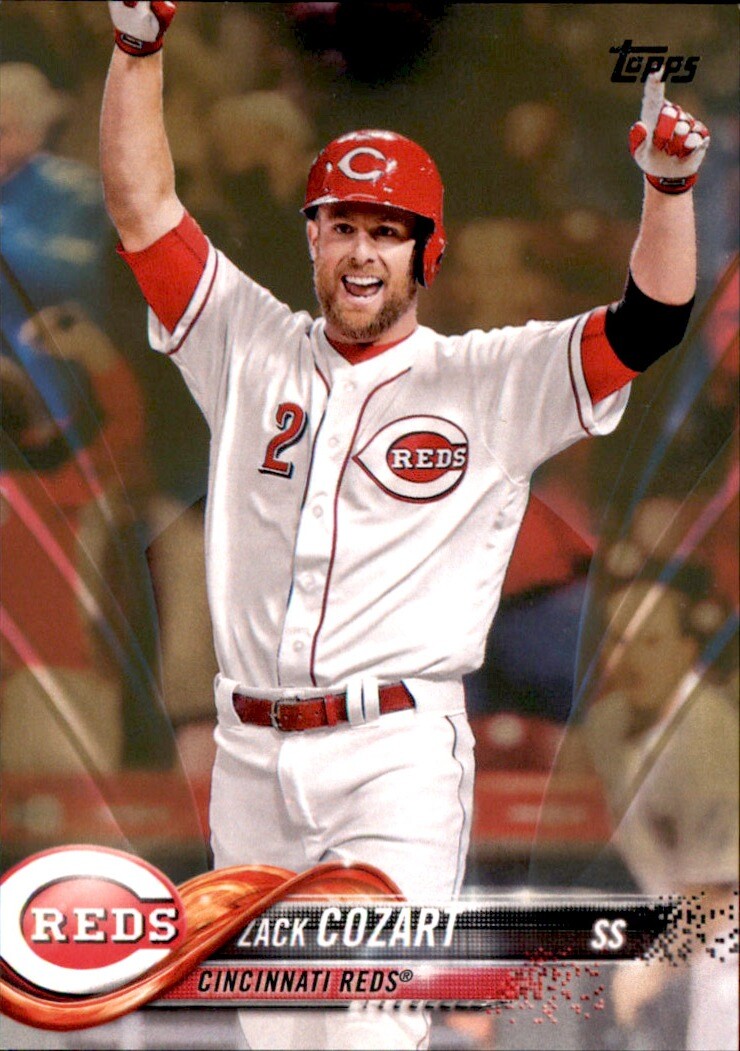 2018 Topps Series 1 Zack Cozart #d 1837/2018 Gold Parallel