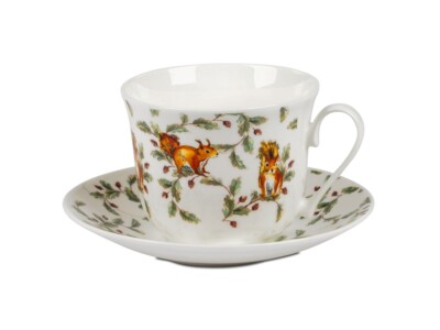 Roy Kirkham Jumbotasse mit Untere Red Squirrel Eichhörnchen 0,4l Fine Bone China