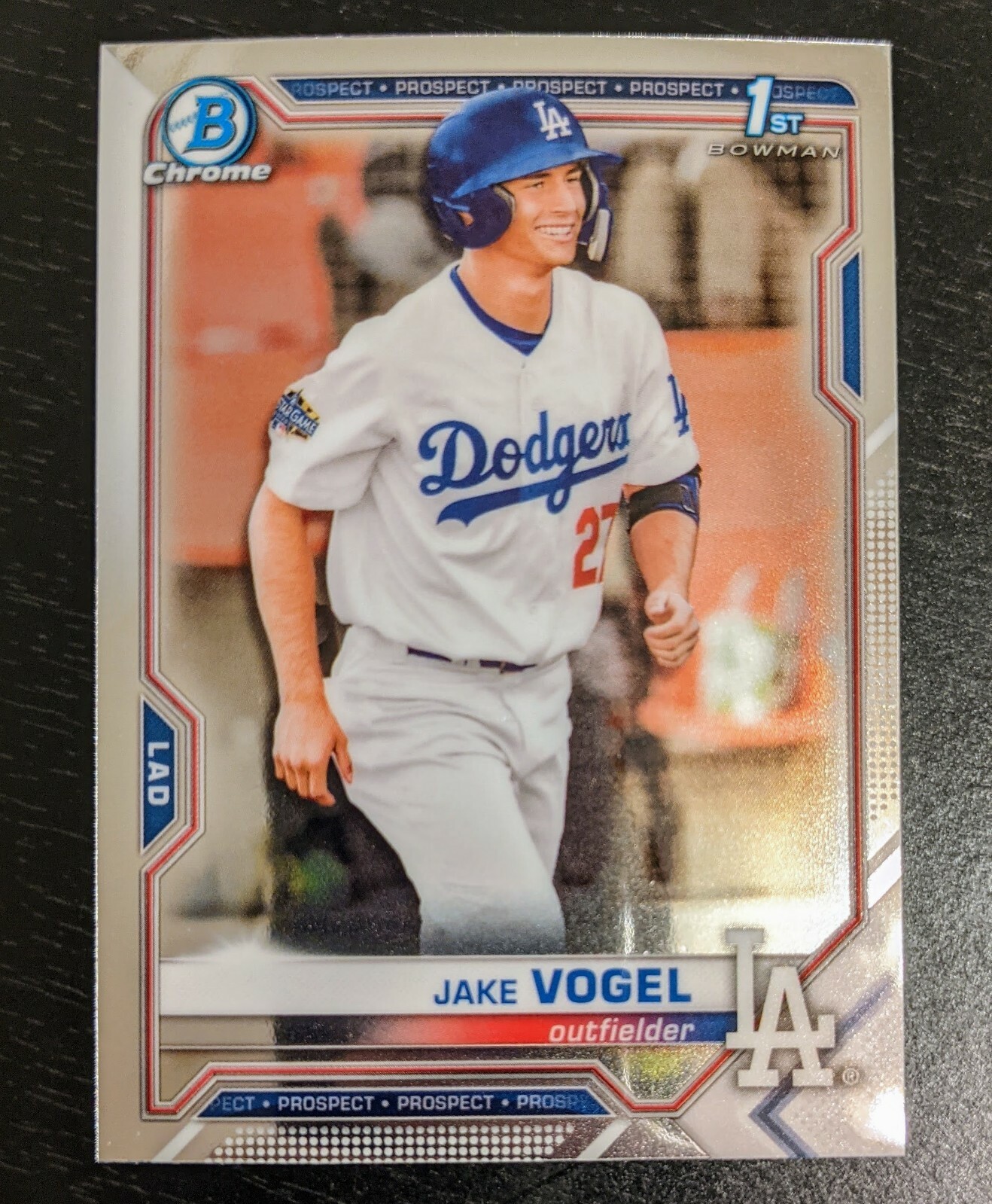 2021 Bowman Chrome Jake Vogel 1st Bowman BCP-59 Los Angeles Dodgers Prospect