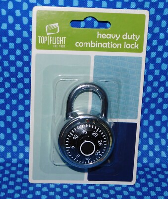 TOP FLIGHT Heavy Duty Combination Combo Pad Lock w/ 3-Digit Code NEW   #DF21