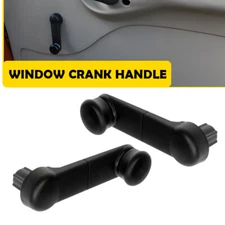 Set of 2 For Ford Ranger Pickup Truck Manual Window Crank Handle Inside Black