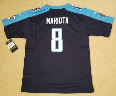   NEW Nike On Field Tennessee Titans Marcus Mariota #8 Jersey Youth Size L