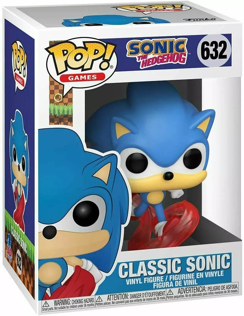 Funko Pop Sonic The Hedgehog Pop # 632 Vinyl Figure on Hand