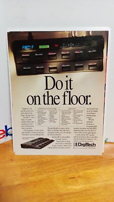 DIGITECH RP-1  GUITAR EFFECTS PROCESSOR VINTAGE 1993 PRINT AD 11 X 8.5  t3