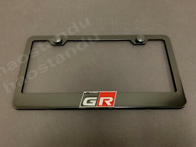 1x (Black) TURBO 3D Emblem STAINLESS STEEL License Plate Frame - Foto 4