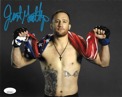 UFC　ジャスティン　ゲイジー　Justin Gaethje　サイン　シリアル Justin Gaethje signed UFC MMA 8X10 poster picture autograph