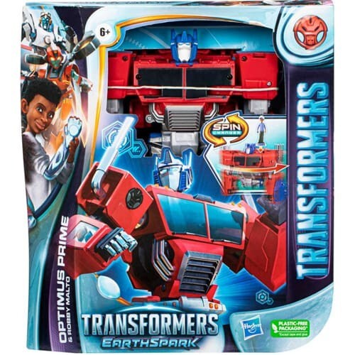 Hasbro Transformers Earthspark Optimus Prime & Robby Malto