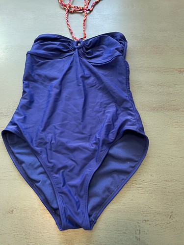 Blue Colorful String Halter OLD NAVY One Piece Swim Suit Bikini Size 