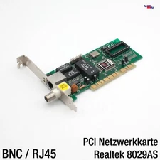 Yes Netware Realtek RTL8029AS PCI BNC Network Card Ethernet LAN