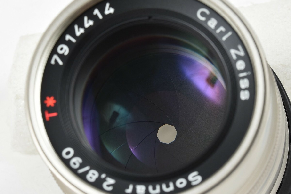 箱付 CarlZeiss Gマウント Sonnar T* 90mm F2.8 Carl Zeiss 90mm Sonnar f/2.8 T* Lens for Contax G Cameras in
