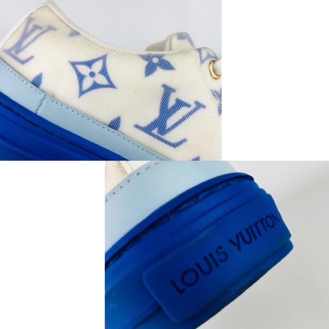 Louis Vuitton Stella Leather Monogram Sneakers White … Gem