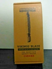 Vikings Blade The Chieftain Double Edge Chrome Safety Razor 