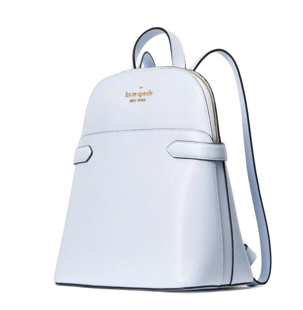 Nuovo Zaino Kate Spade Staci Saffiano in pelle a cupola ortensia pallida con sacchetto antipolvere