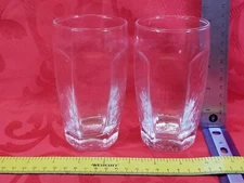 2 Libbey 2488 Glass Company Chivalry 12 oz Clear beverage Iced Tea Glasses 5.25"