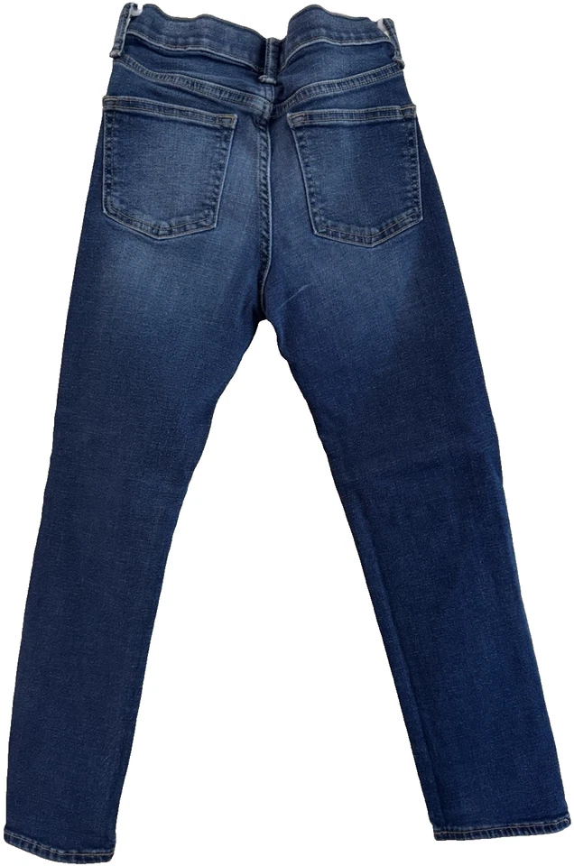 Old Navy Boy's Jeans Pants Adjustable Waistband Size 8 Slim Stretch Dark Wash - Image 2 of 4