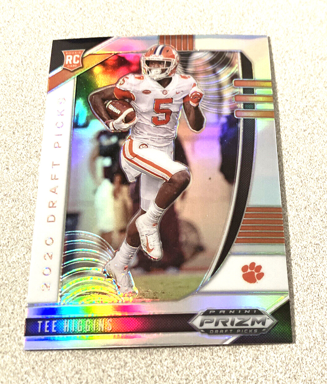 2020 Panini Prizm Draft RC Silver Prizm #107 Tee Higgins Clemson