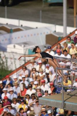 China Zhou Jihong at Womens 10M Platform at Olympic Swim Stadium J- Old Photo