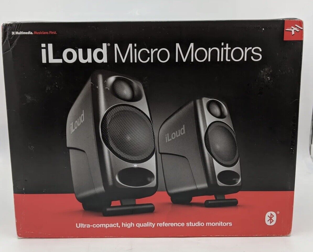 IK Multimedia iLoud Micro Studio Monitors Speakers Black