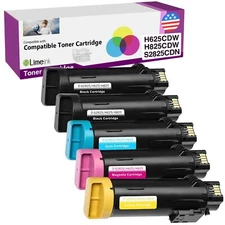 Limeink Compatible Toner Cartridge Replacement for Dell H625cdw Toner H825cdw...