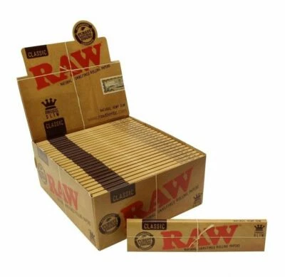 RAW CLASSIC King Size Slim 110mm Natural Unrefined Rolling Papers
