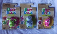 NEW Lot of 3 MINI 1.5" UGLY DOLLS Figurines 1 Ox 1 Moxy  babo HASBRO