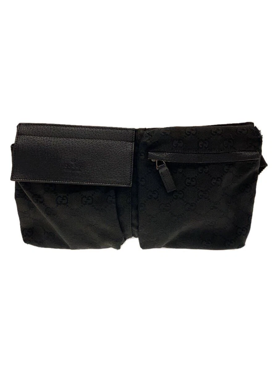 Sac taille GUCCI GG toile noire 28566R FTASR 1000 Occasion