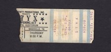 Original 1981 Styx concert ticket stub Nashville TN Paradise Theater Tour