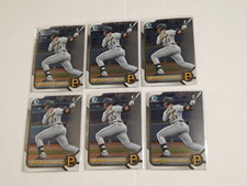 Dariel Lopez 2022 1st Bowman Chrome Prospects Rookie RC Pirates Lot Of 6