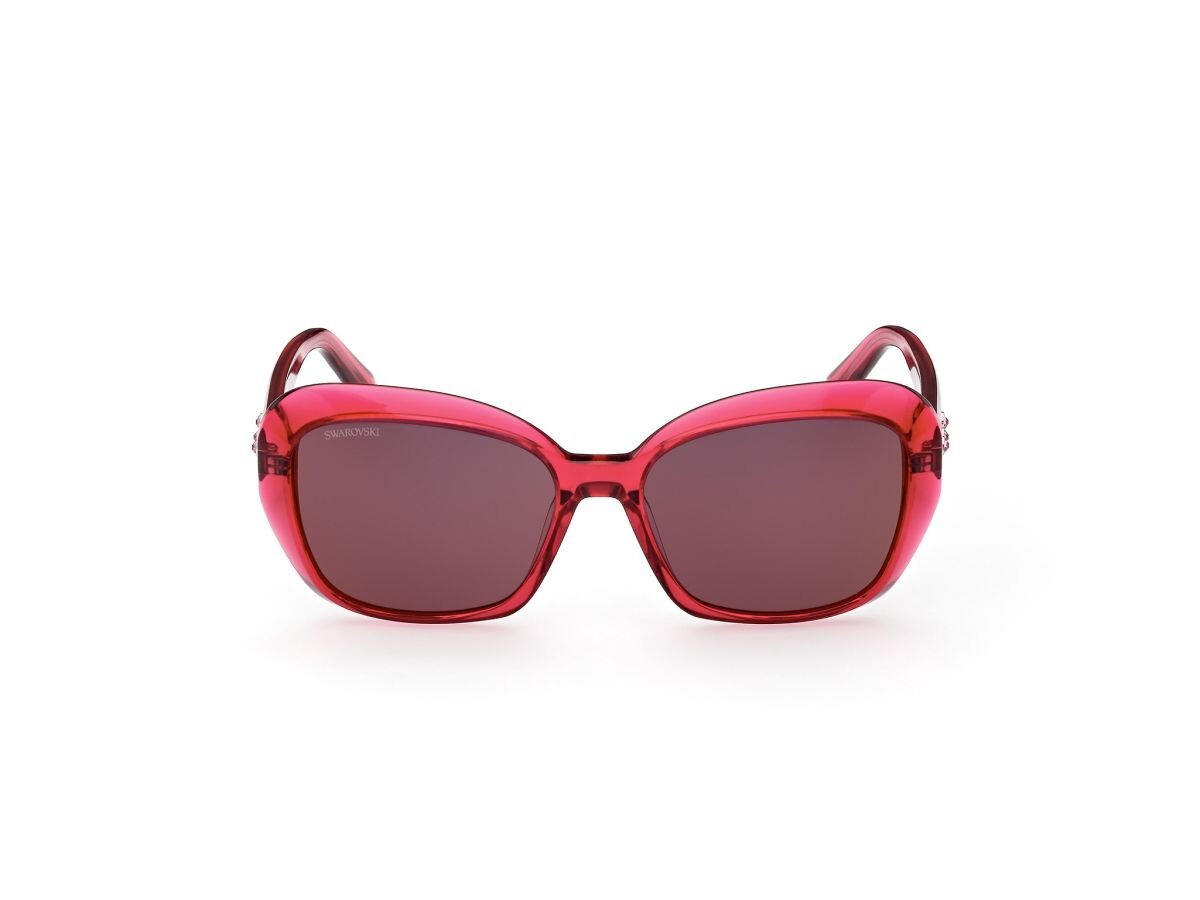 Swarovski SK383 72C Purple Butterfly Sunglasses Plastic Frame 55