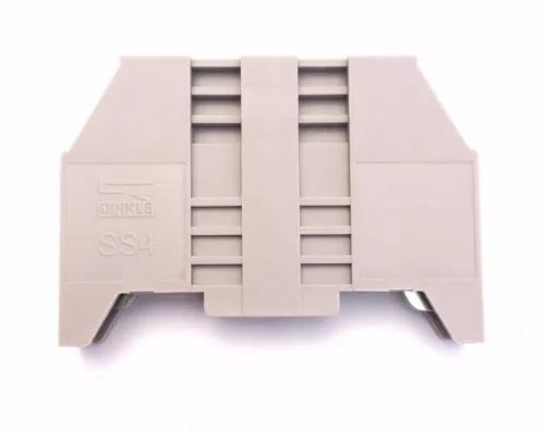 DIN Rail Terminal Block End Brackets 20 Quantity SS4N Dinkle Screw Metal Clamp