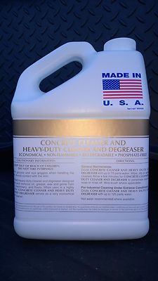 #ad CONCRETE CLEANER DEGREASER 1 GALLON MAKES UP TO 75 GAL PATRIOT CHEMICAL SALES $54.89