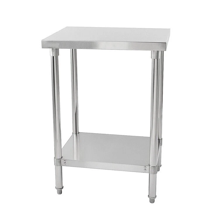 60 by 60 cm Stainless Steel Table Under Self Flat Pack Commercial Kitchen