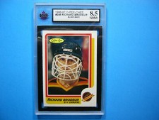 1986/87 O-PEE-CHEE HOCKEY CARD #246 RICHARD BRODEUR BLANK BACK KSA 8.5 NMMT+ OPC