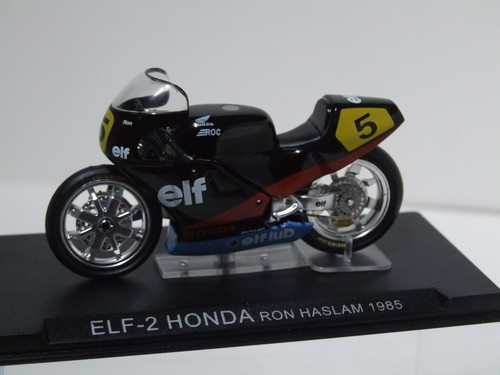 1:24 Scale 1985 Ron Haslam ELF-2 Honda Motorcycle - Picture 2 of 3