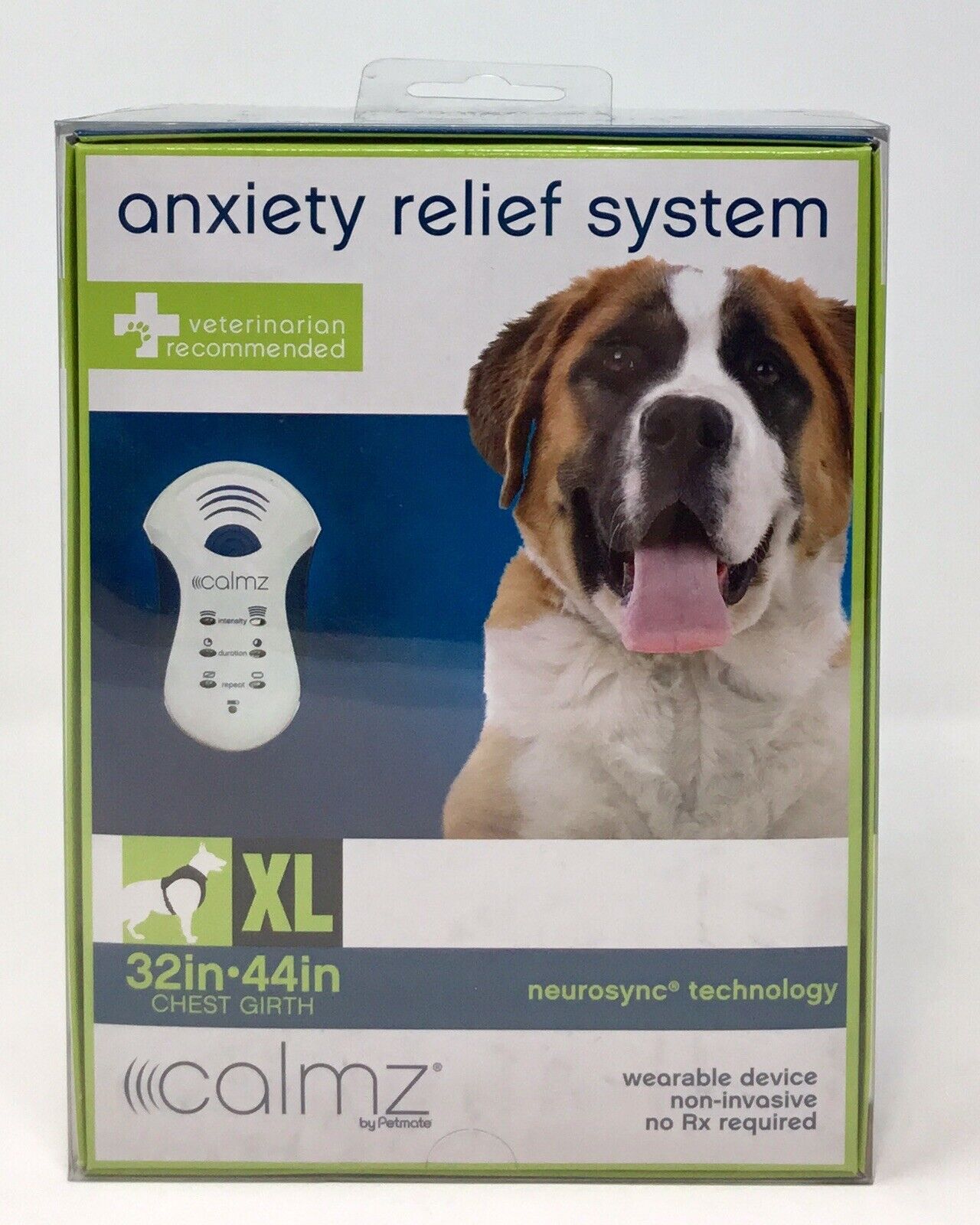 Calmz Anxiety Relief System for Dogs X-Large 32”-44” Chest Wearable Device