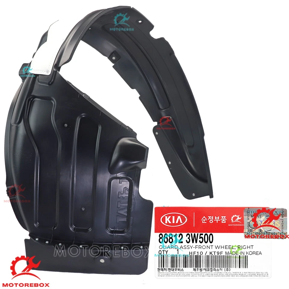 2pcs Genuine Fender Liner Front ✅ RIGHT + LEFT ✅ 2014-16 KIA SPORTAGE 868123W500 - Image 4 of 4