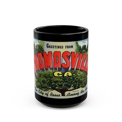 Greetings from Thomasville Ga (Greeting Postcards) Black Coffee Mug