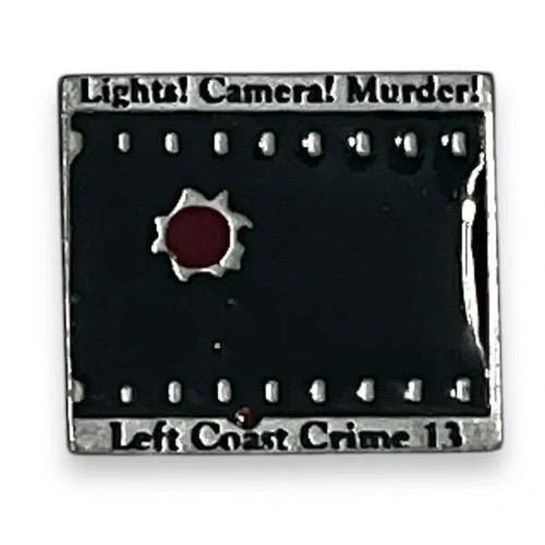 Lichter Kamera Mord linke Küste Verbrechen Vintage Revers Weste Hut Pin A32