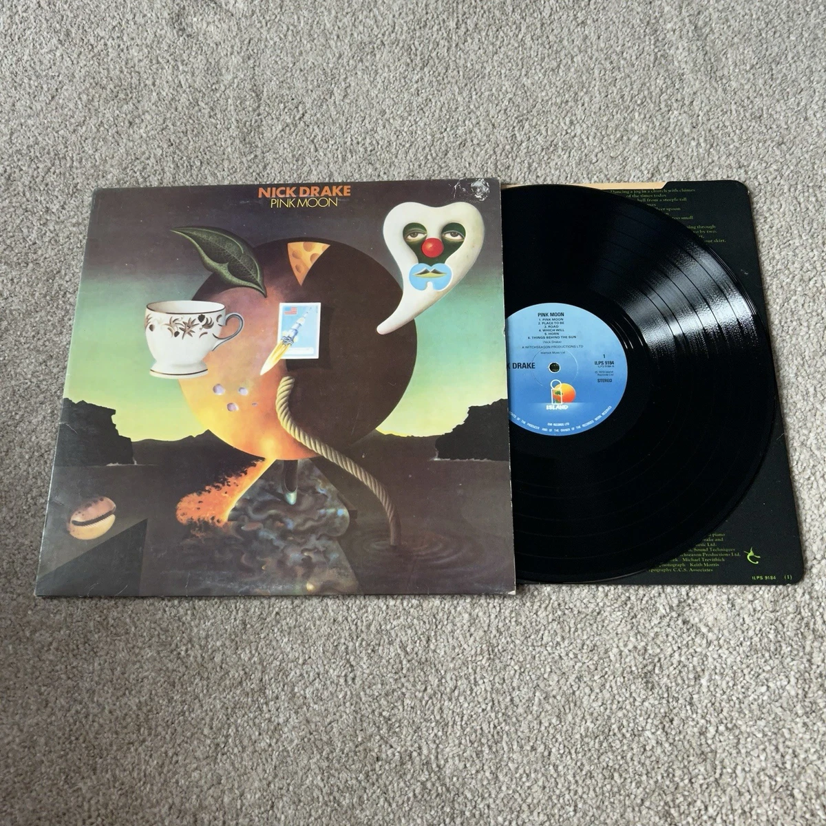 Nick Drake – Pink Moon Vinyl Record EARLY UK Pressing 1978 ILPS