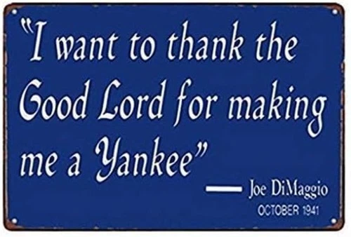 Vintage Metal Tin Signs Gifts for Vintage Thanks The Lord for Making Me Yankee