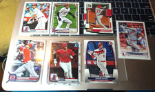 7 CARD SHOHEI OHTANI BASEBALL CARD LOT DONRUSS, TOPPS, BOWMAN CHROME,BOWMAN