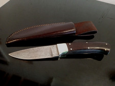 Rare Vintage  ROBERT ARDEN (R.A.)  Custom Layered Damascus Knife & Sheath. NICE!