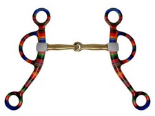 Showman Serape Print Copper Argentine Snaffle Bit